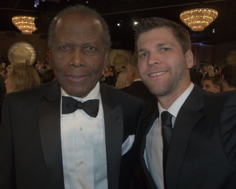 Sidney Poitier Photo with RACC Autograph Collector All-Star Signatures, LLC