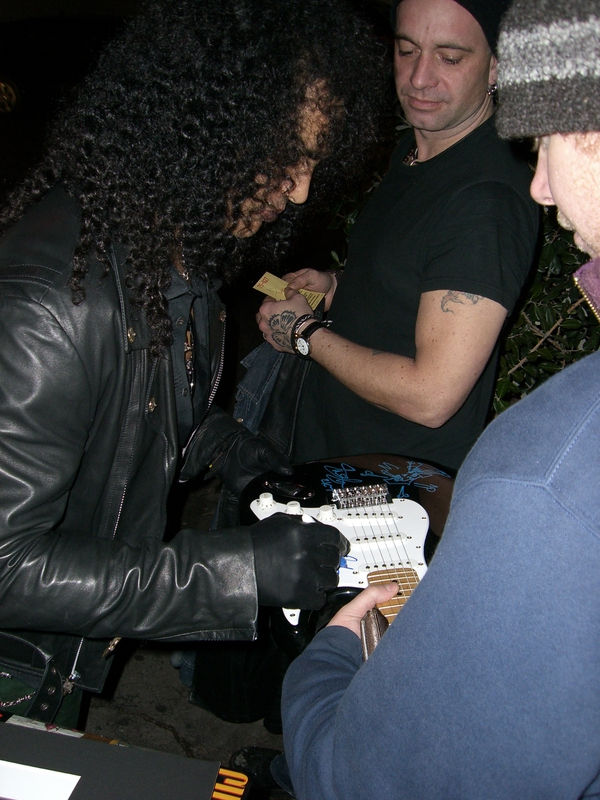 Slash Photo with RACC Autograph Collector Shark’s Treasures