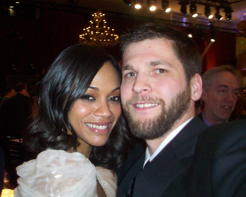 Zoe Saldana Photo with RACC Autograph Collector All-Star Signatures, LLC