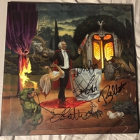 Anthrax signed vinyl art card
