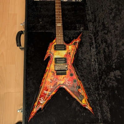 Herman Li & Sam Totman & Marc Hudson signed guitar