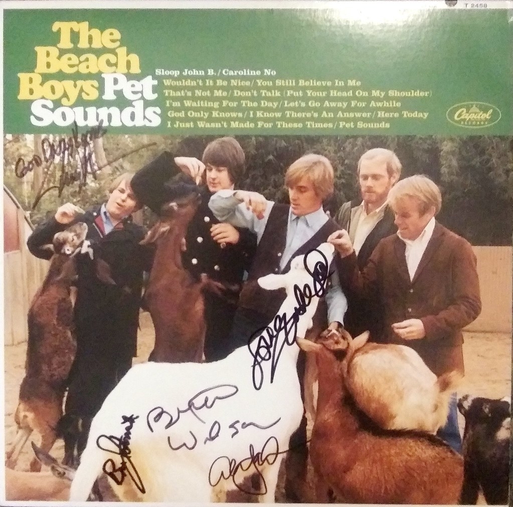 The Beach Boys signed Pet Sounds