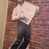 Steve Wozniak signed cardboard cutout