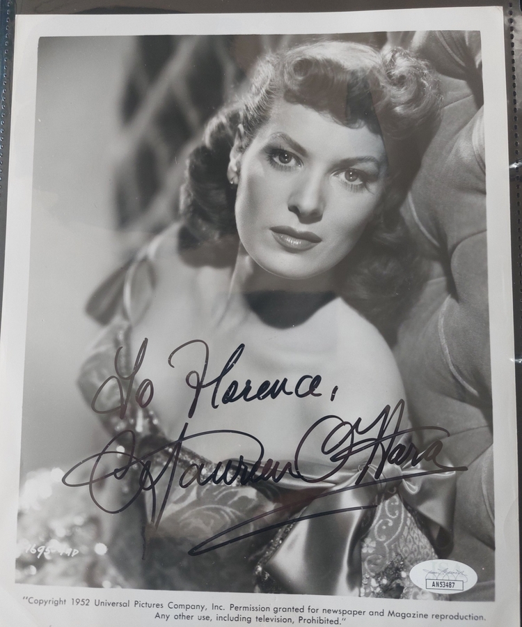 Maureen O'Hara signed item