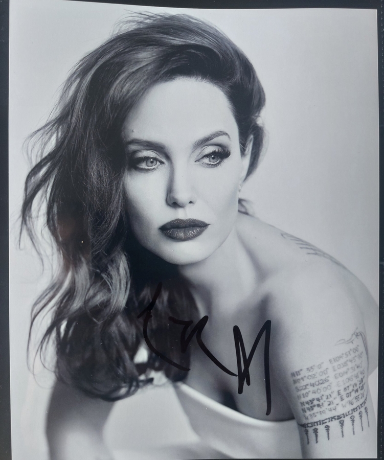 Angelina Jolie signed item