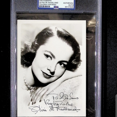 Olivia de Havilland signed item