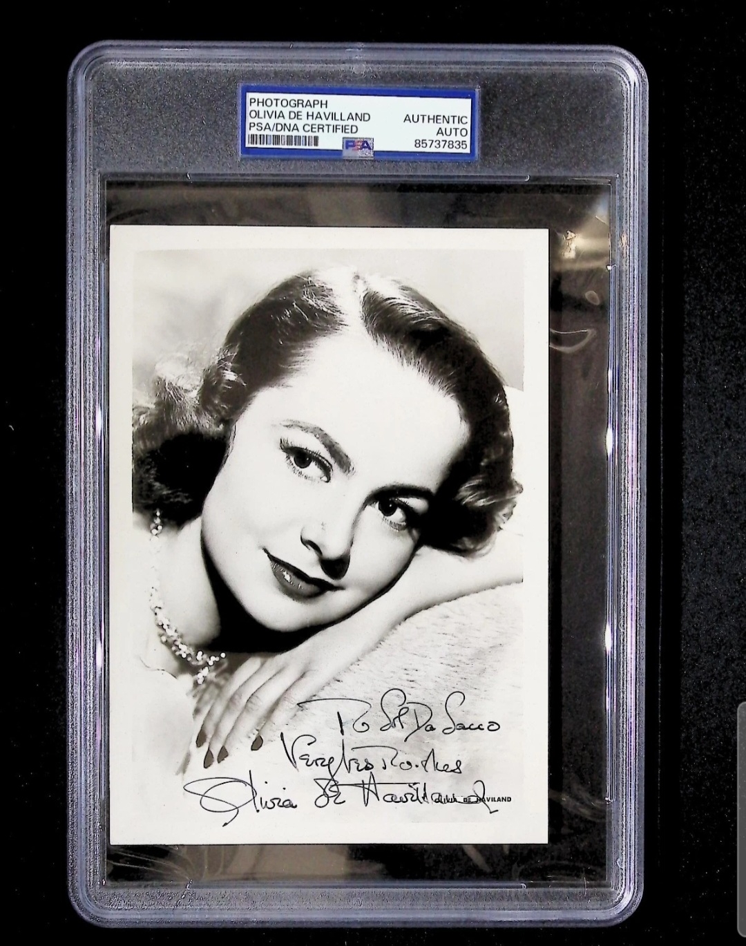 Olivia de Havilland signed item
