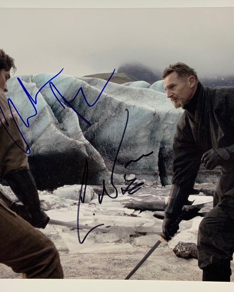 Liam Neeson & Christian Bale signed item