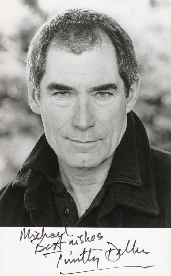 Timothy Dalton signed item
