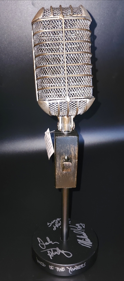 New York Yankees Announcers Autographed Microphone