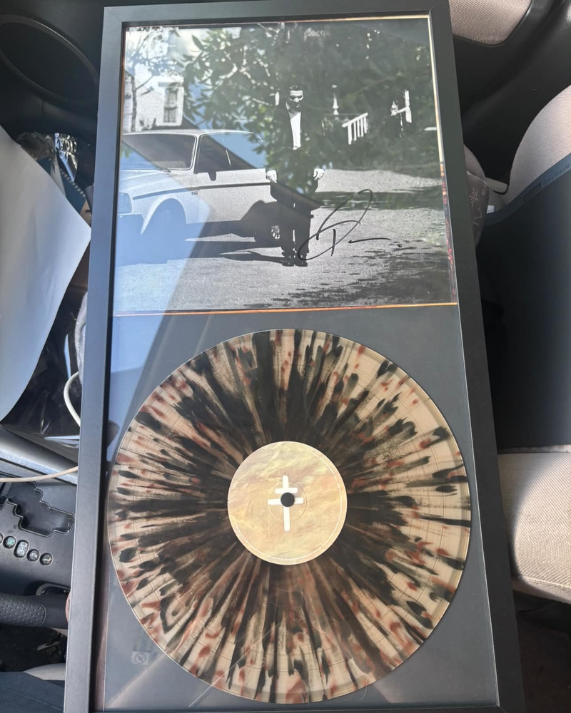 PRESIDENT signed art card w/ exclusive North American tour variant vinyl.