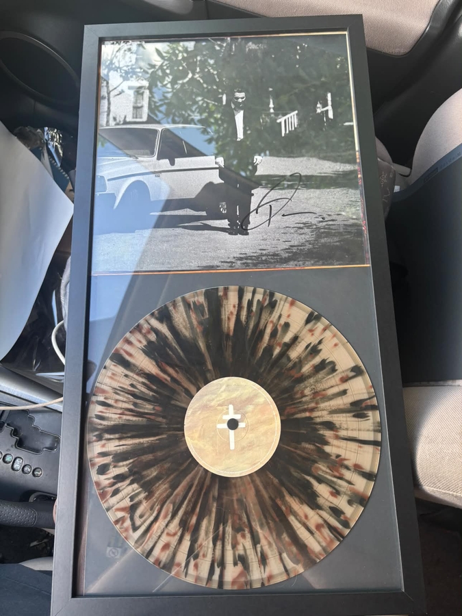 PRESIDENT signed art card w/ exclusive North American tour variant vinyl.