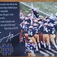 Sean Astin Autographed Custom "Rudy" Quote 11x14 Photo A