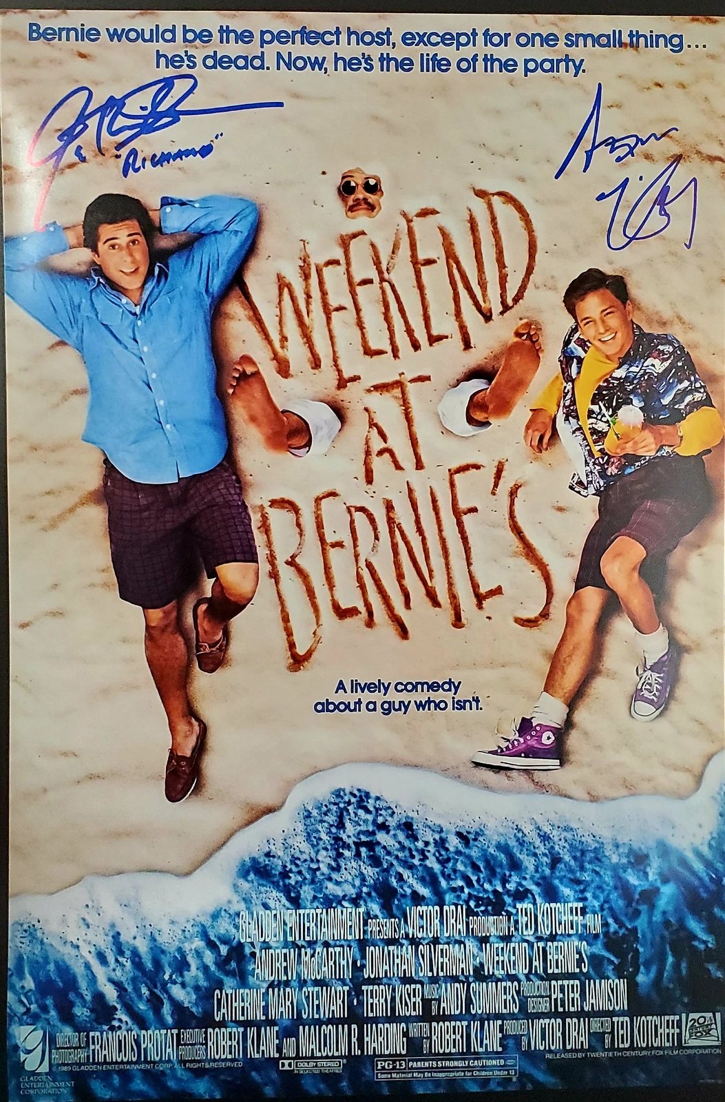 Weekend at Bernies Autographed 12x18 Photo