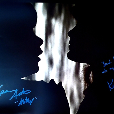 Goonies Dual Autographed Kissing Cave 12x18 Photo