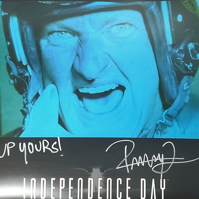Randy Quaid Autographed Independence Day Custom 12x18 Photo