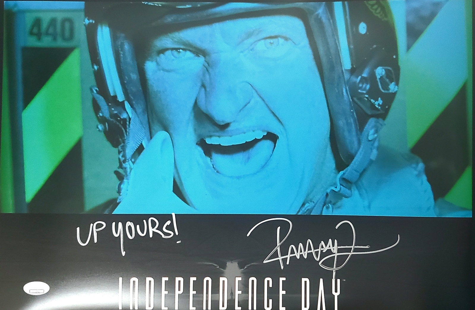 Randy Quaid Autographed Independence Day Custom 12x18 Photo