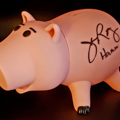 John Ratzenberger Autographed "Hamm" Piggy Bank