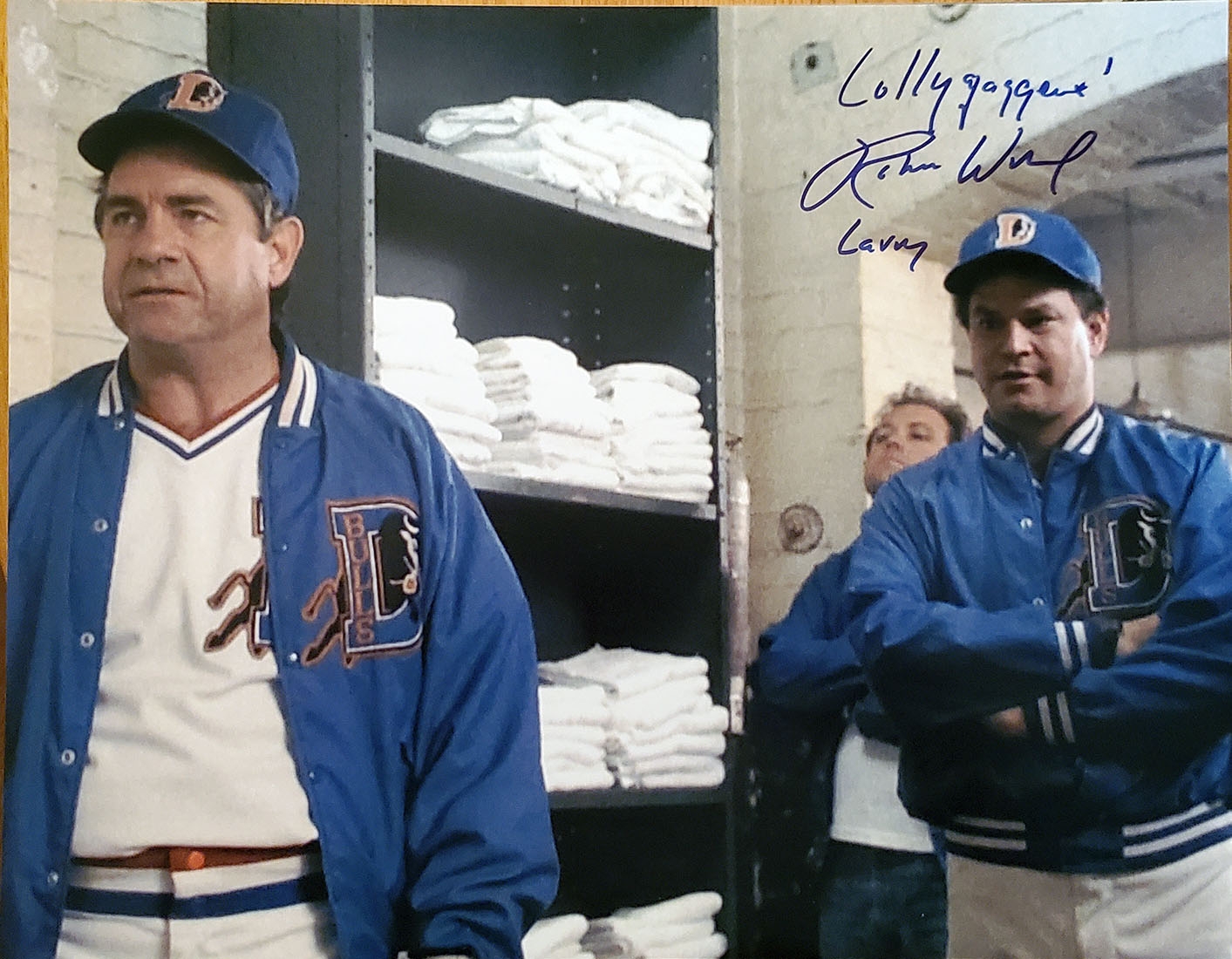 Robert Wuhl Autographed Bull Durham with Inscription 11x14 Photo