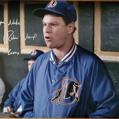 Robert Wuhl Autographed Bull Durham with Insc 11x14 Photo