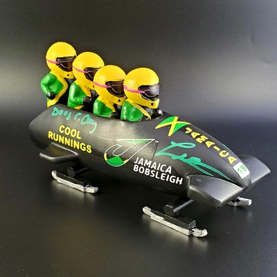 Cool Runnings Cast Autographed Die Cast Bobsled