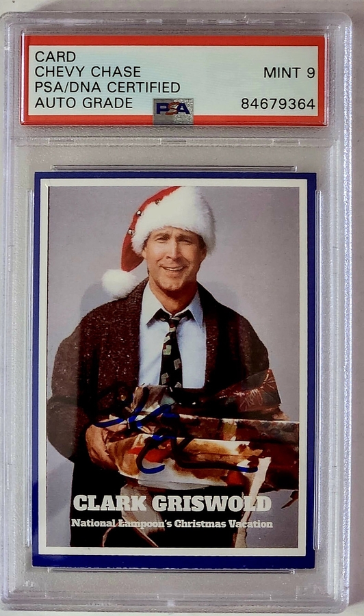 Chevy Chase Autographed Christmas Vacation card 2