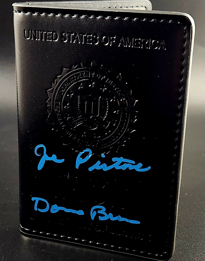 Joe Pistone Autographed FBI Prop Wallet Badge