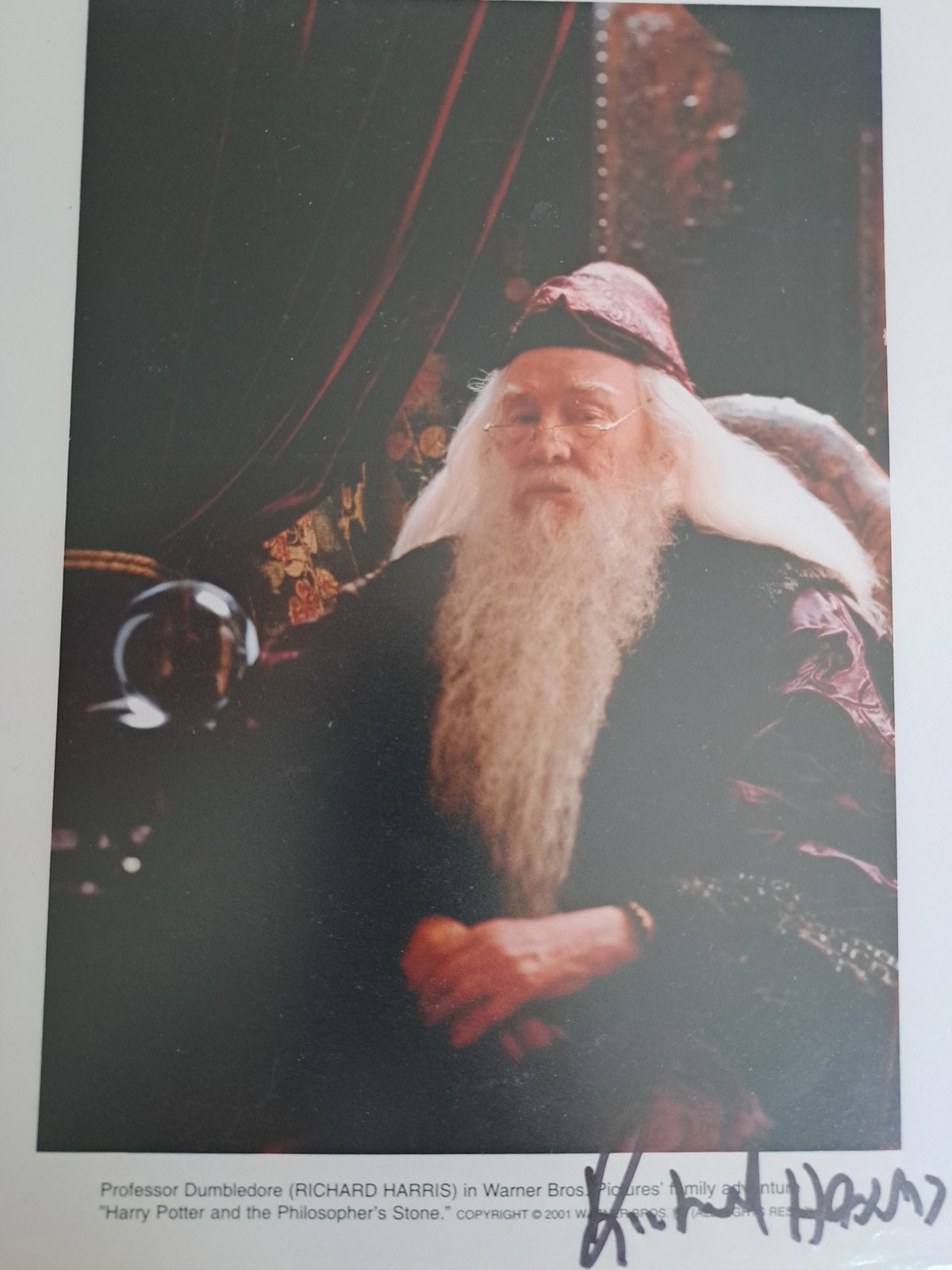 Richard Harris signed item