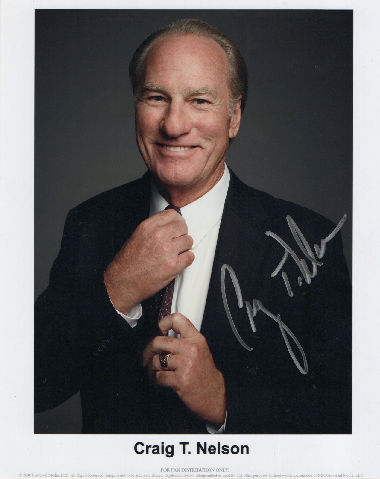 Craig T. Nelson signed item
