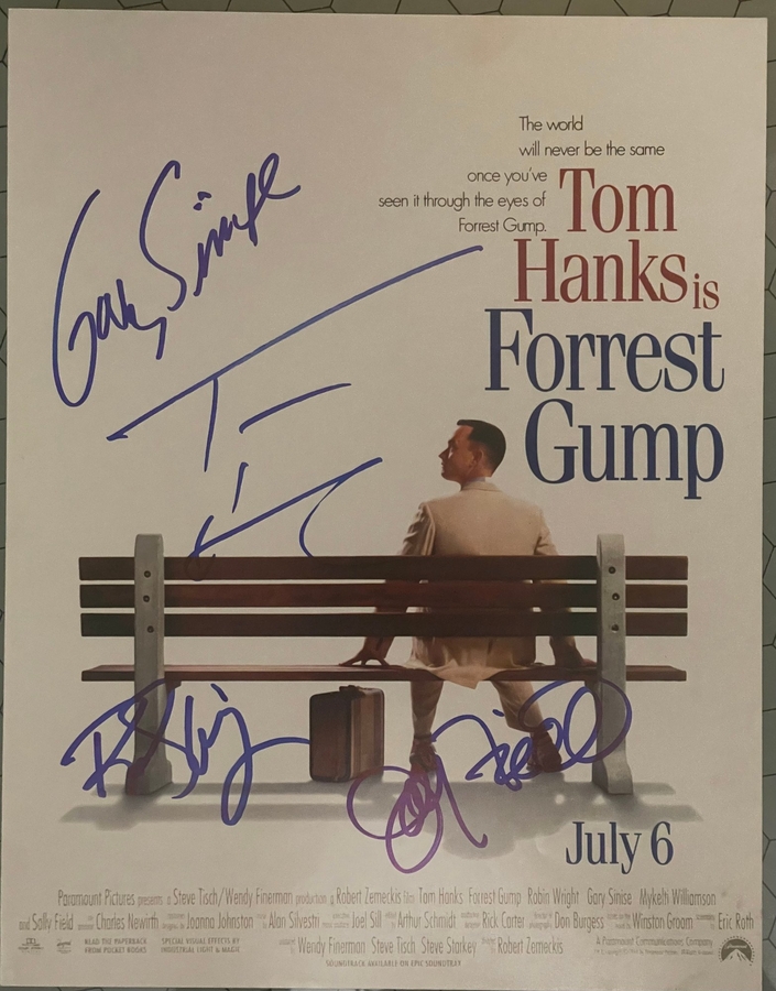 Tom Hanks & Gary Sinise & Sally Field signed item
