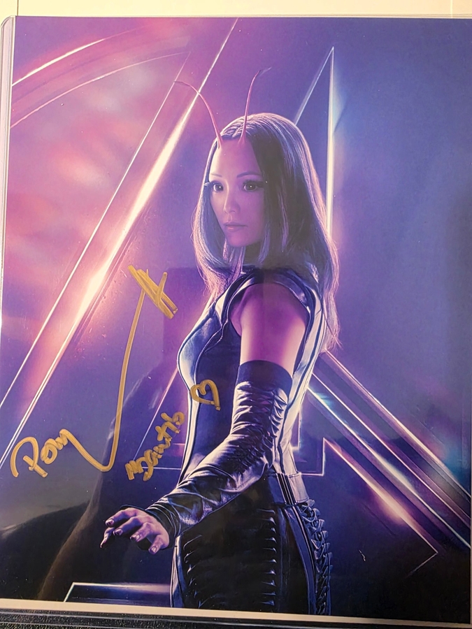 Pom Klementieff signed 8x10 photo