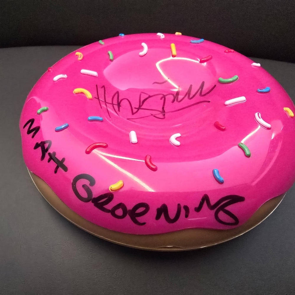 Matt Groening Signed SIMPSONS Donut w/ Hans Zimmer bonus!