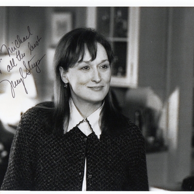 Meryl Streep signed item