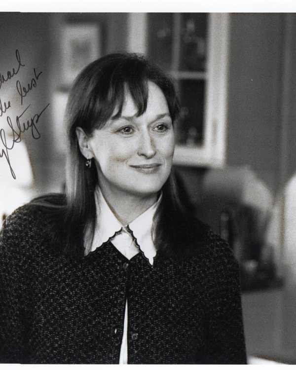 Meryl Streep signed item