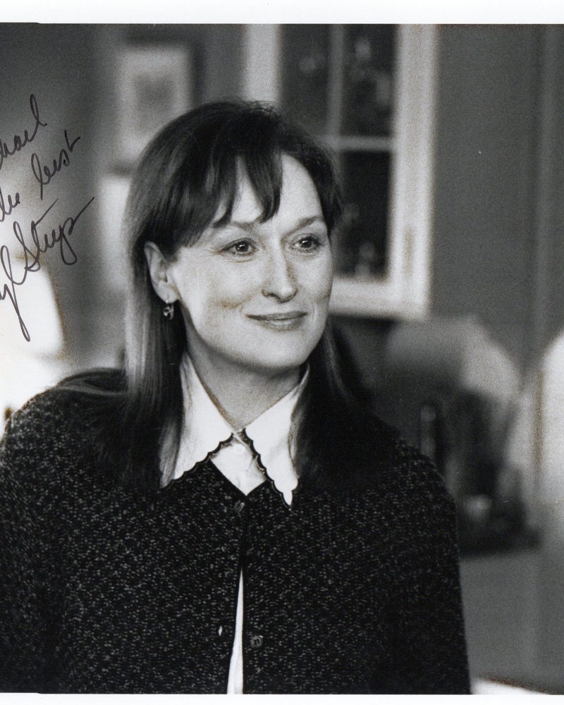 Meryl Streep signed item