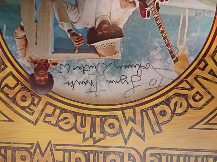 Johnny Guitar Watson signed vinyl / lp