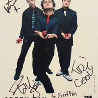 Green Day signed promotional photo