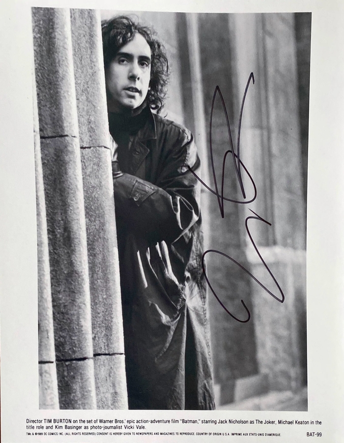 Tim Burton signed item