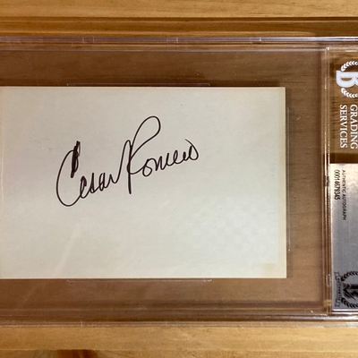 Cesar Romero signed item