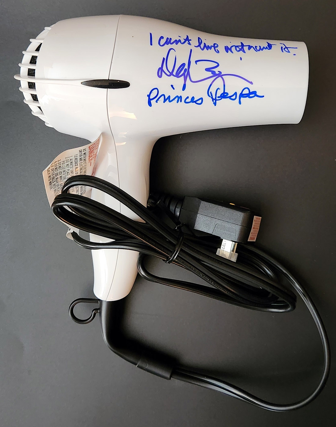 Daphne Zuniga Autographed Hair Dryer