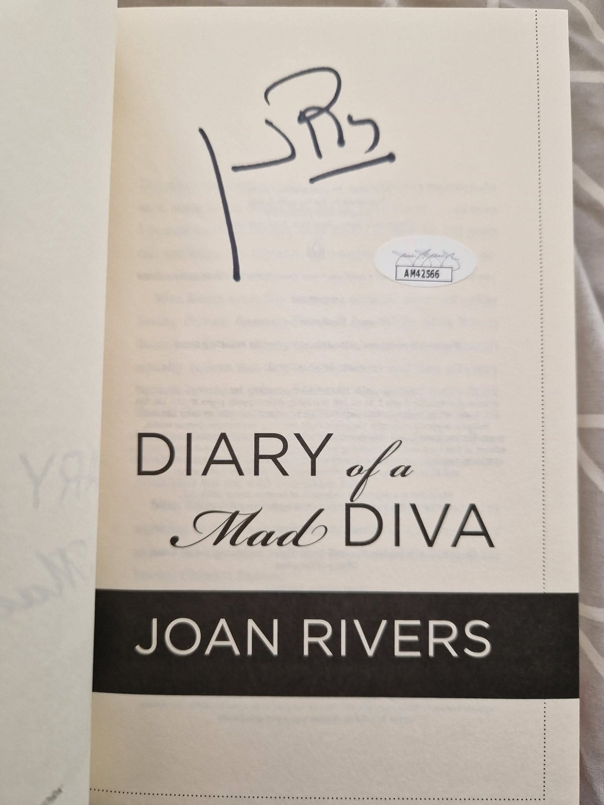 Joan Rivers signed item