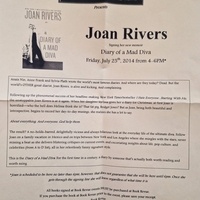 Joan Rivers signed item