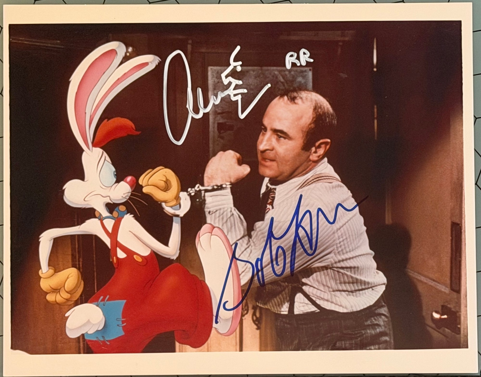 Bob Hoskins & Charles Fleischer signed item