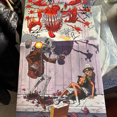 Axl Rose & Slash & Steven Adler signed item