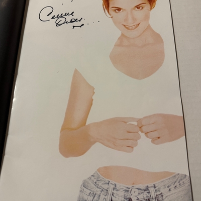 Celine Dion - Falling Into You Programme. Signed by Celine Dion.