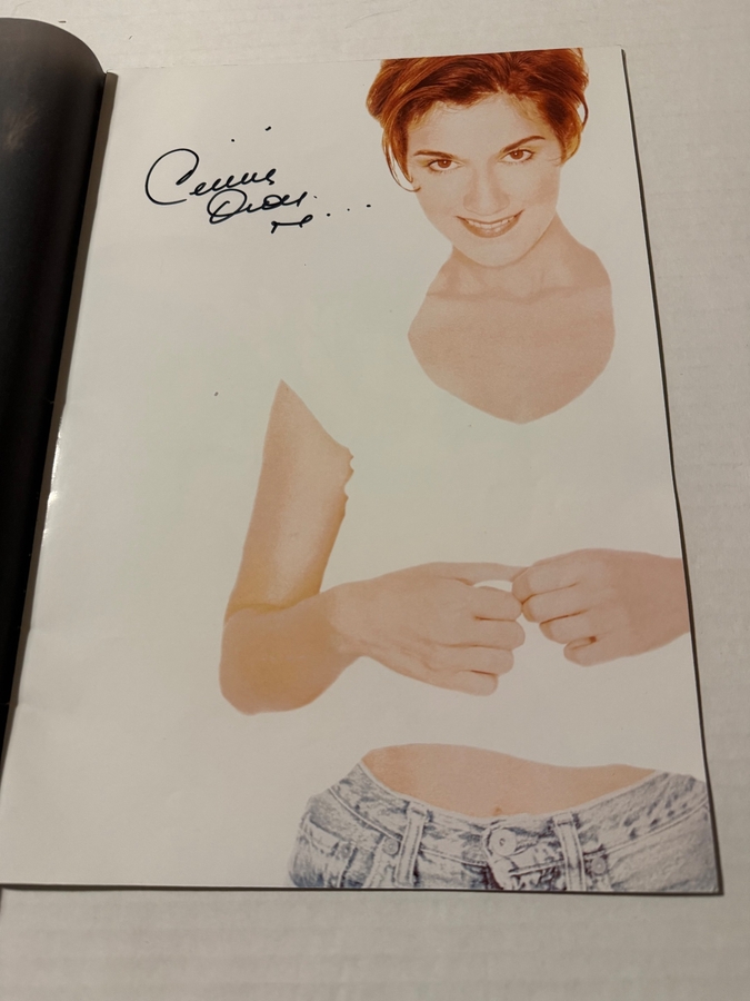 Celine Dion - Falling Into You Programme. Signed by Celine Dion.