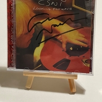 Crosby, Stills, Nash and Young - Looking Forward CD. Signed by Graham Nash