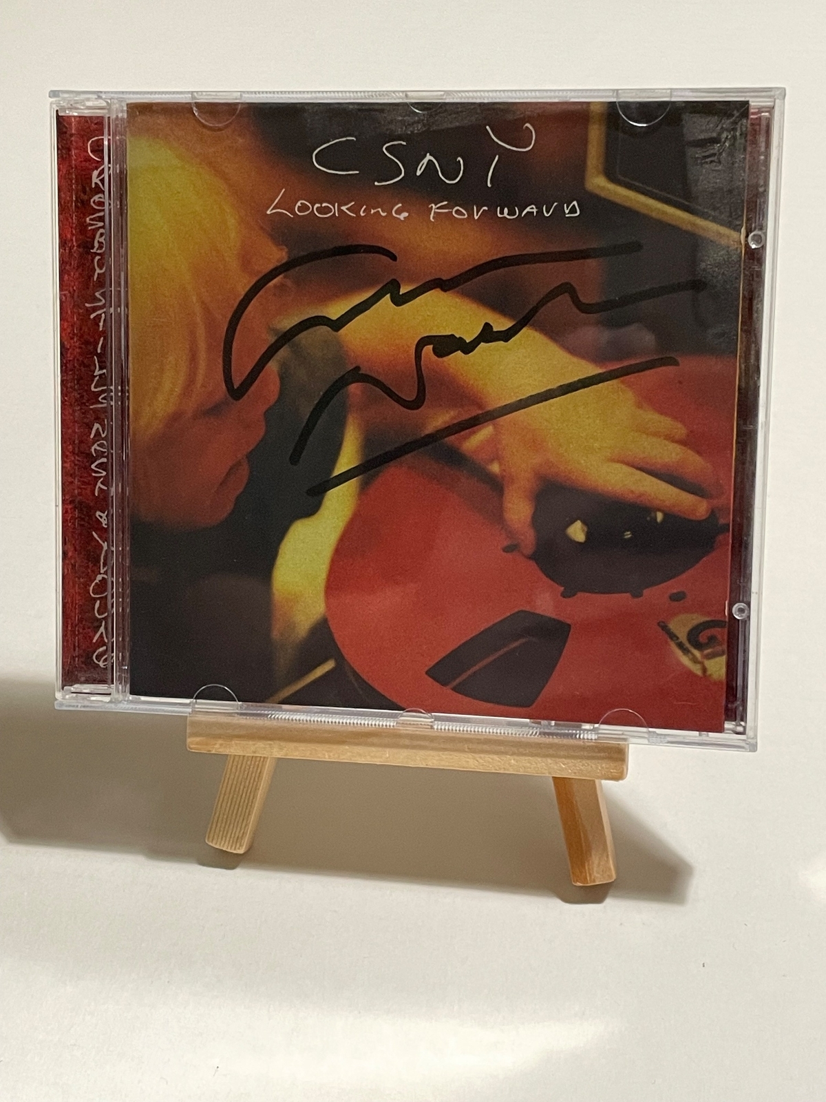 Crosby, Stills, Nash and Young - Looking Forward CD. Signed by Graham Nash