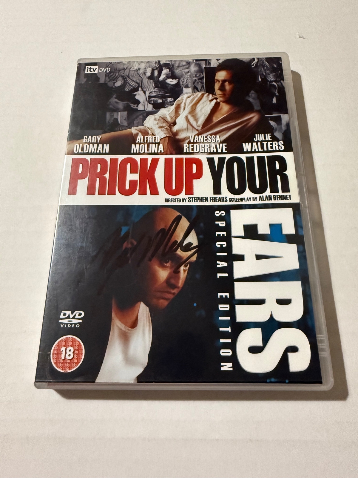 Prick Up Your Ears DVD - signed by Alfred Molina