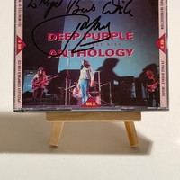 Deep Purple - Anthology CD. Personalised to Nigel, signed by Jon Lord and Glenn Hughes